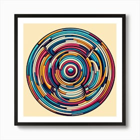 Abstract Circles Art Print