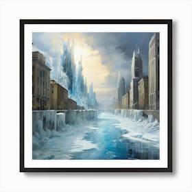 Ice City 2 Art Print