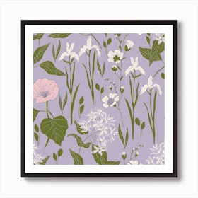Dream's Garden Lilac Art Print