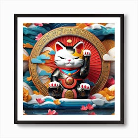 Lucky Cat 1 Art Print