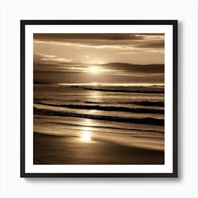 Sunset On The Beach 848 Art Print