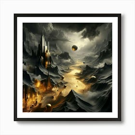 City In The Clouds 1 Art Print