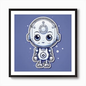 Cute Robot 4 Art Print