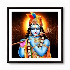 Lord Krishna 1 Art Print