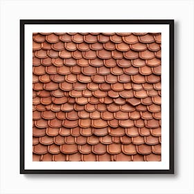 Tile Roof Background Art Print