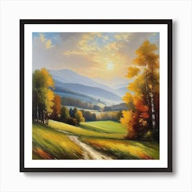 Autumn Landscape 13 Art Print