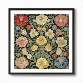 William Morris Floral Tapestry Art Art Print