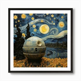 Star Wars Death Star art Art Print