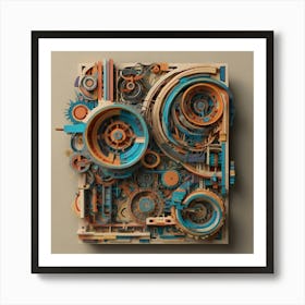 Gears And Gears Art Print