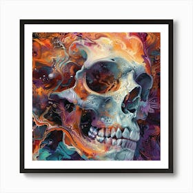 Skull Painting 16 Art Print