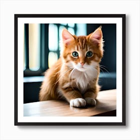 Orange Tabby Cat Art Print