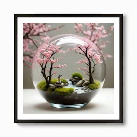 Sakura Terrarium Art Print