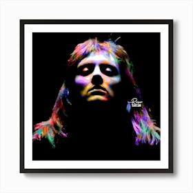 Roger Taylor Music Legend in Colorful Póster