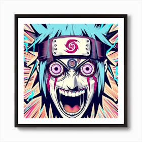 Manga Face Art Print