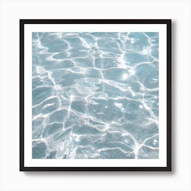 Crystal Clear Water Square Art Print