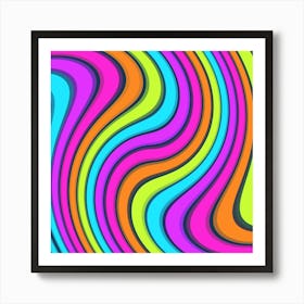 Swirl Twirl Design Pattern Waves Art Print