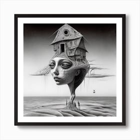 House In The Sky Art Print