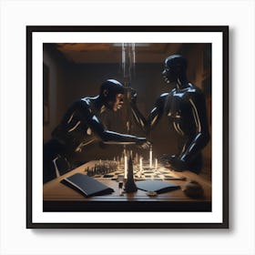 Chess Game Art Print