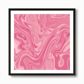 Pink Marble Texture Art Print