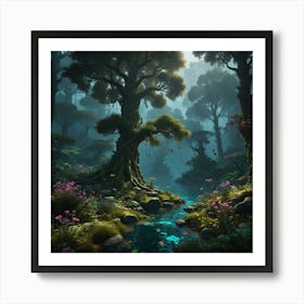 Fantasy Forest 11 Art Print