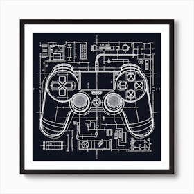 Video Game Controller 3 Art Print