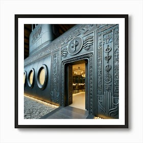 The Exterior Design Of A Submarine Restaurant Craf Art Print