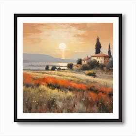 Lyrical Landscape Tapestry Art Print