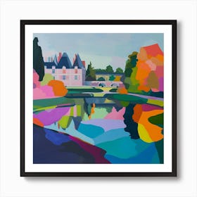 Colourful Gardens Palace Of Fontainebleau Gardens France 2 Art Print