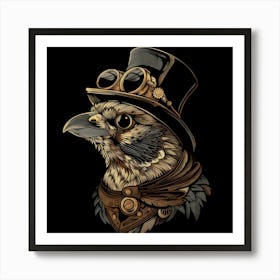 Steampunk Bird 6 Art Print