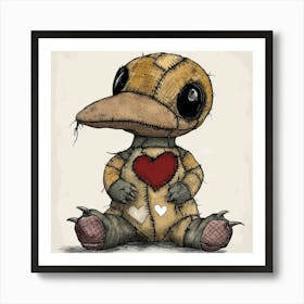 Heart Of A Duck Art Print