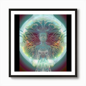 Space Angel, Trippy, surreal, artwork print. "The Trip" Art Print