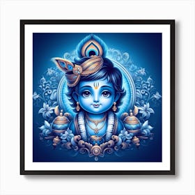 Lord Krishna 6 Art Print