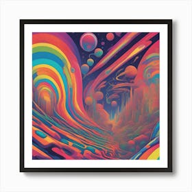 Psychedelic Universe Art Print