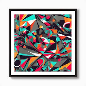 Abstract Geometric Pattern 1 Art Print