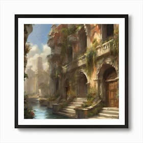 Fantasy City 47 Art Print