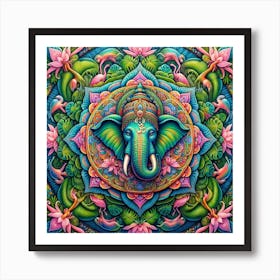 Ganesha Mandala 3 Art Print