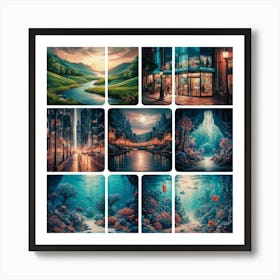 City Under The Sea Art Print