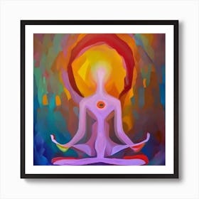 Meditating Woman Art Print