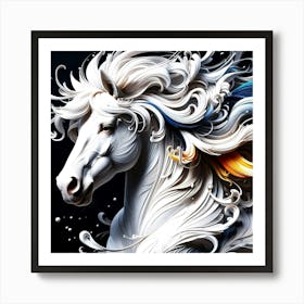 Creative Horse Beauty Illustration Nr 133 Art Print