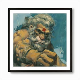 Lord Hanuman Hindu God Póster