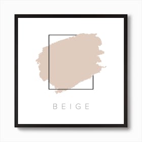 Beige Color Box Art Print