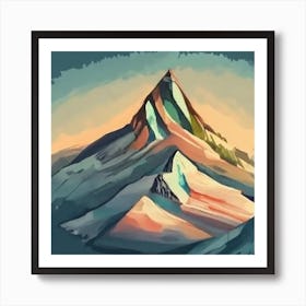 Mountain Painting Art Print