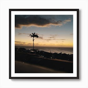 Sunset Over The Ocean 1 Art Print