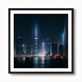 Futuristic Cityscape Art Print