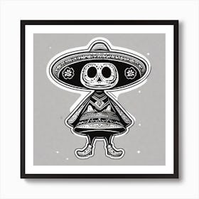 Day Of The Dead Skull 48 Art Print