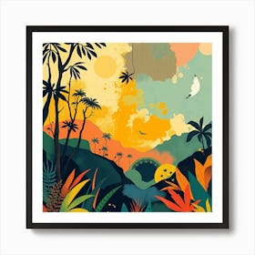 Tropical Landscape 2 Art Print