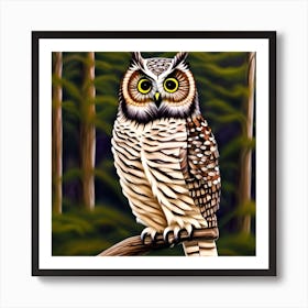 Cute Owl 1 Art Print