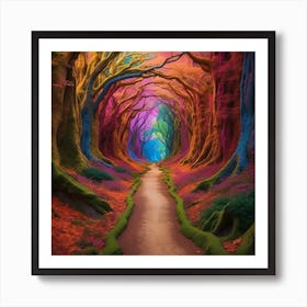 Colorful Forest Art Print