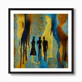 Silhouette Abstract Art Print