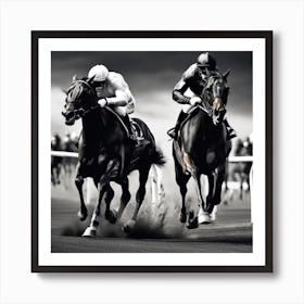 Horse Race 5 Art Print